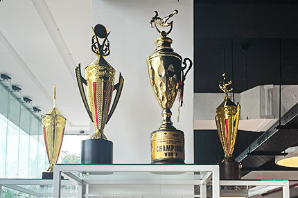 ECU Sports trophies